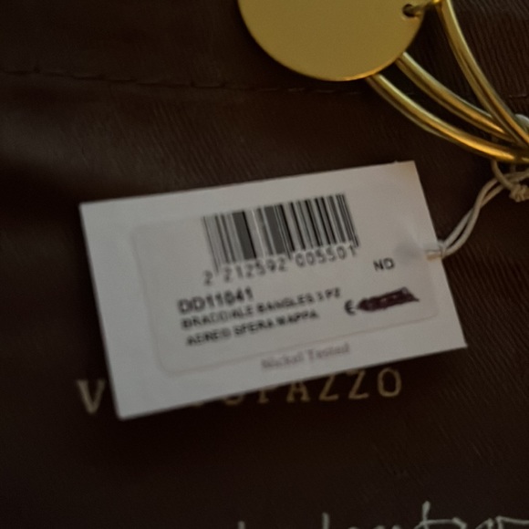 Vestopazzo BANGLE BRACELET 3PCS AIRPLANE SPHERE MAP - Picture 3 of 4